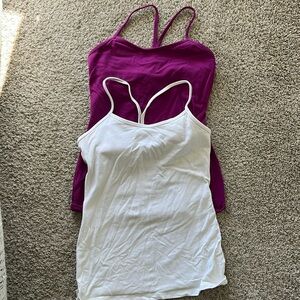 Lulu Lemon Power Y Tank (TWO PACK DEAL)
